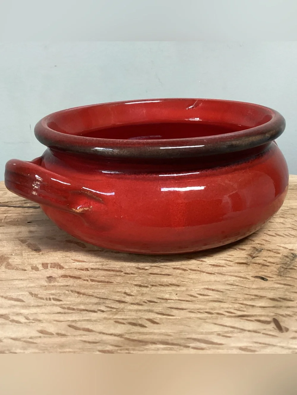 🔴 Vintage - De Silva - Made In Italy - Terracotta Red Casserole Dish - Beautiful
